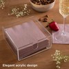 Luxe Party 2 Pack Acrylic Cocktail Napkin Holder in Clear