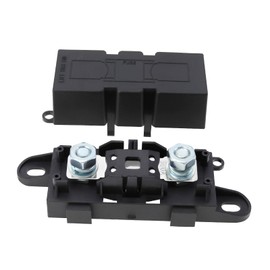 VGOL 1Set MEGA Car Fuse Holder with 300A Fuse ABS Plastic Mega High Current Fuse Holder for Cars Trucks Construction Vehicles Buses Caravans or Audio Systems