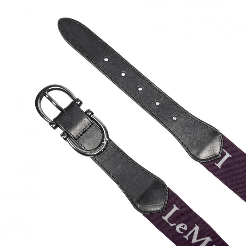 LeMieux Elasticated Belt - Aubergine Small