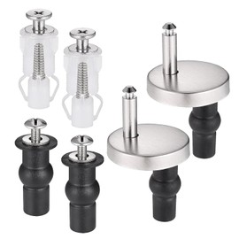Pack of 6 Toilet Seat Fixings Screws for Toilet Seat, Replacement Parts Toilet Seat Repair Parts Stainless Steel Toilet Seat Screws Accessories Universal Attachment