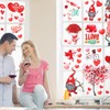 9 Sheet Valentines Day Window Clings Decorations