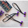 BongoTies PURPLE & BLACK "UBE" Bongo Ties - 10 Pack