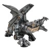 Ebros Gift Roaring Steampunk Silver Robotic Cyborg Winged Geared Clockwork