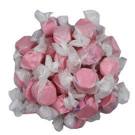Gourmet Soft and chewy Salt Water Taffy Candies - Individually Wrapped - Bulk bags (Cranberry, 1 Pound (Pack of 1))