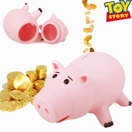 Creamily® Hamm Toy Story Piggy Bank Plastic Saving Piggy Bank for Kid's & Adult's Birthday Gift with Cute Package, Pink