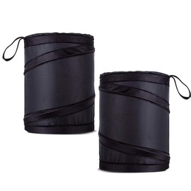 Universal Collapsible Pop Up Garbage Bin, 2Pcs Portable Waste Basket, Waterproof Bag, Car Trash Can, Small Vehicle Trash Bags