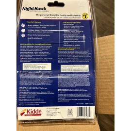 Kidde Night Hawk Carbon Monoxide Alarm P/N 900-0233 Model KN-COB-B-LP (Z15)