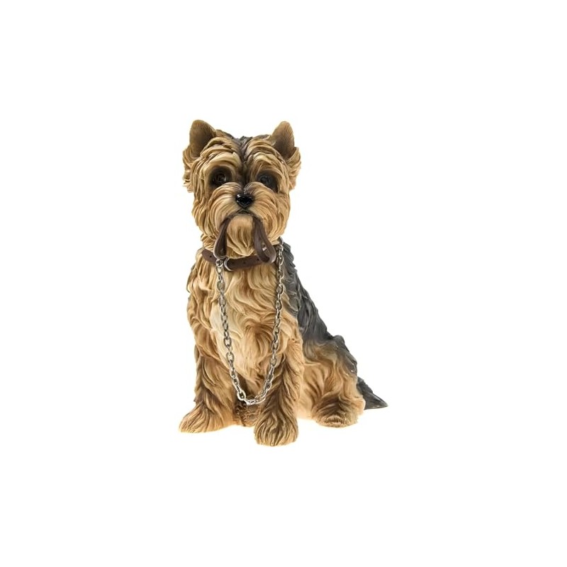 Leonardo Collection The LP08282 Sitting Yorkshire Terrier Walkies Dog Studies,