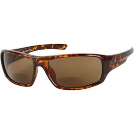 BBI The Dapper Unisex BIFOCAL Wrap Around Reading Sunglasses + 1.50 Tortoise