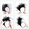 Lystaii 1920s Feathers Fascinator Headband 50s Prom Queen Headpiece for