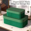 Decorative Storage Boxes Cardboard Organizer Set of 2 for Home