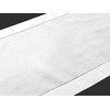 CleverDelights White Hemstitch Table Runner - 16" x 72" -
