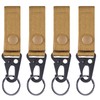 YAPJEB Tactical Gear Clips, Tactical Molle Key Ring Lightweight, Hook