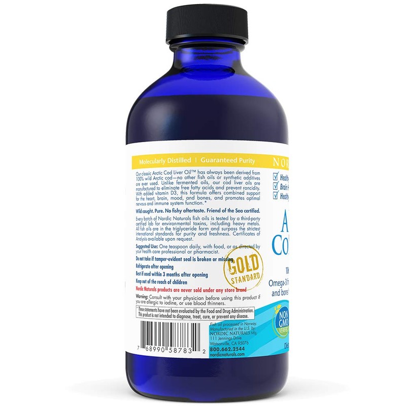 Nordic Naturals Arctic Cod Liver Oil, 1060mg Strawberry - 237
