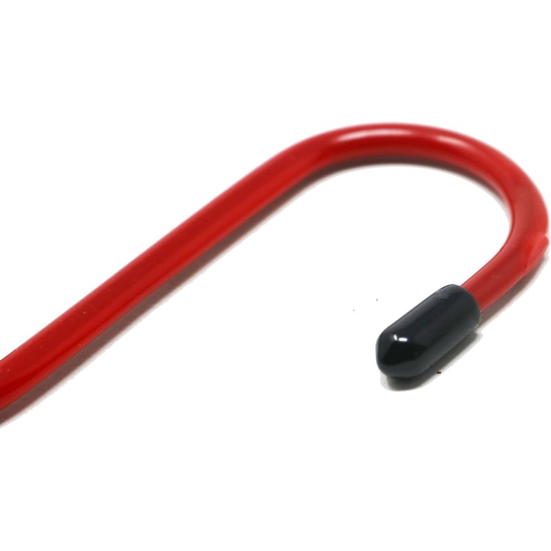 fiXte Plasic Coated S Hooks Rubber Ends Storage Kitchen Garage