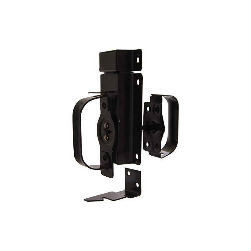 Hardware Essentials 852505 Hardware Essentials Black Swinging Door Latches -
