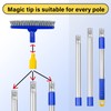 ITTAR Grout Brush with Long Adjustable Handle, Swivel Scrub Brush,