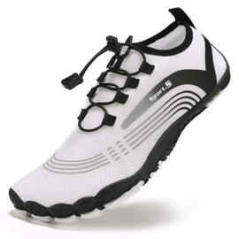 OUSIMEN Zapatos de Agua para Hombres Mujeres, Zapatos de Playa Calzado de Verano al Aire Libre, Calcetines de Piel descalza, Secado rápido, para Playa, Piscina, natación, Surf, Barco, Con Orificios de Drenaje