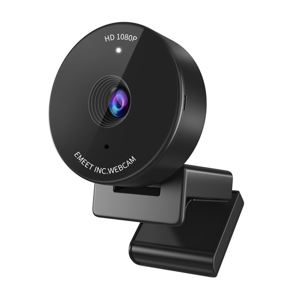 EMEET 1080P Webcam - USB Webcam with Microphone & Physical