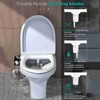 Bidet Toilet Seat Attachment NonElectric Dual Nozzle Adjustable Pressure SelfCleaning(G9/16