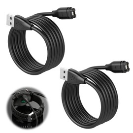 Charger Cable for Garmin Fenix 5 5S 5X Plus 6 6S 6X Pro 7 7S 7X Forerunner 55 45S 245 Music 935 945 Vívoactive 3 4 4S Approach S10 S40 S60 Vívomove 3S Sport Venu Sq 2 Plus 1M Charging Cable (2 Pack)