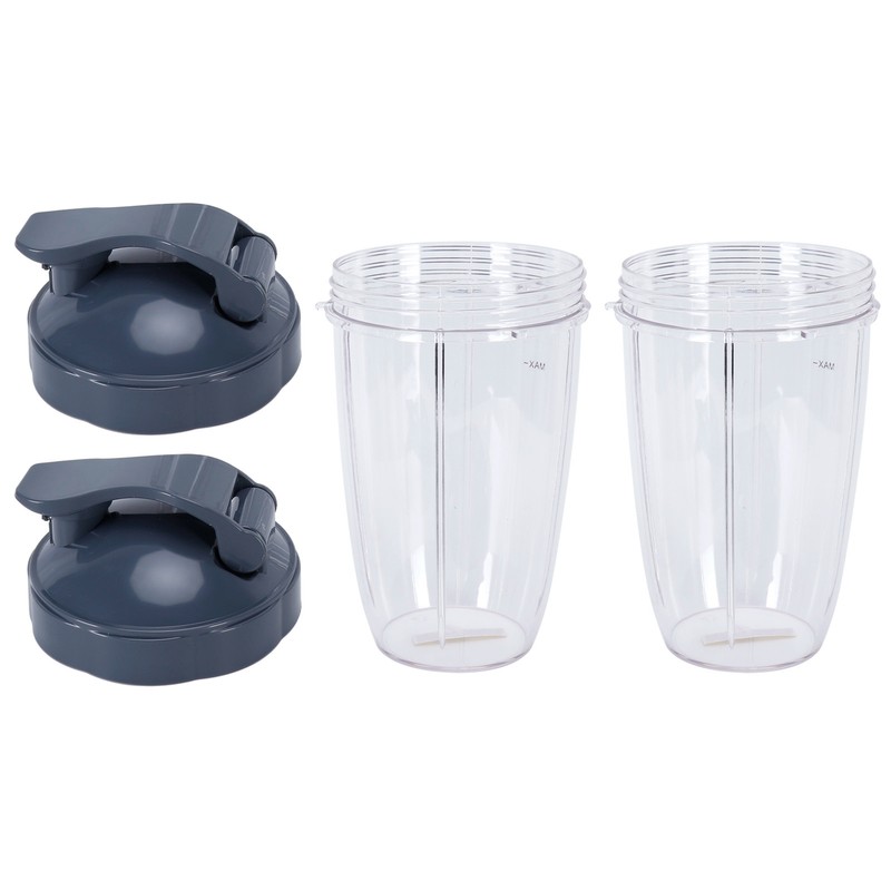 24OZ Transparent Blender Cup Container Lid Set Replacement Fit for