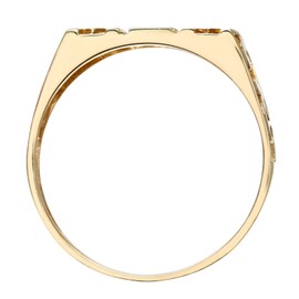 Citerna 9 Ct Yellow Gold Mum Rings for Women – Classic Signet Style Gold Ring with Luxury Gift Box & Certificate of Authenticity – Perfect 9 Ct Gold Ring for Mother’s Day or Birthday - Size Q