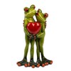 formano Frog Figurine Lovers with Heart - Funny Decorative Frogs