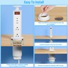 Pop Up Outlet for Countertop, 2.5'' Manual Lift Recessed Power