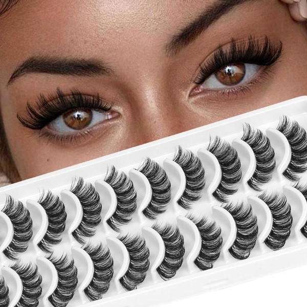 Lashes Spiky Manga Anime False Eyelashes 8 Pairs Faux Thick