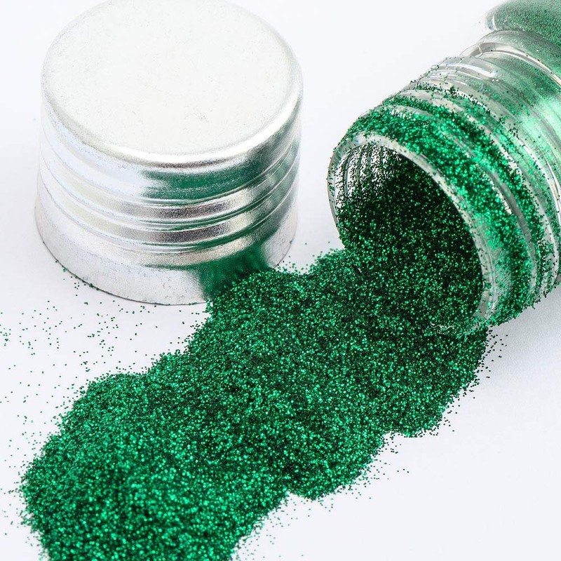 Italian Options Christmas Craft Red and Green Glitter Sparkles Sequins