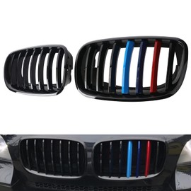 BILLDIO Front Grill Color Grille For 2007-2014 X5 E70 X6 E71 ABS Gloss Black M Color Kidney Grille