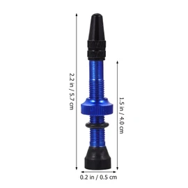1 Pair Gas Nozzle Tire Valve Stem Bike Tire Nozzle Tire Valves Stem Cycling Accessories Tubeless Valve Bike Accessories Valve Stem Kit Bike Tires Aluminum Alloy France Metal