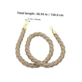 Outanaya 1.5m Guardrail Hanging Rope Jute Rope for Crowd Control Safety Barrier Queue Line Barrier