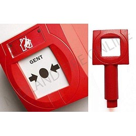 Gent Honeywell Red S4-34899 Call Point Test Key x5 by Midland Fire On-Line