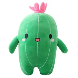 Cactus with Smiling Face Plush, Super Cute and Soft Plush Cushion, Creative Decoration, Birthday Gift for Children, Girls, Boys, S