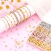 JOISHOP 1700PCS Gold Spacer Beads Bracelet Making Kit, 7 Styles