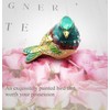 JWT Astyle Turquoise Green Bird Trinket Boxes Hinged ,Bird Decor