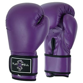 Playwell Beginner Series: Ladies and Girls Boxing Gloves Sparring Purple Series (8 oz)