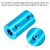 sourcing map Rigid Screw Coupling 4mm to 6mm Shaft Coupler