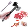 PUWOWYE Meat Tenderiser Double-Sided Cutlet Tenderiser Smooth 22 cm, Meat