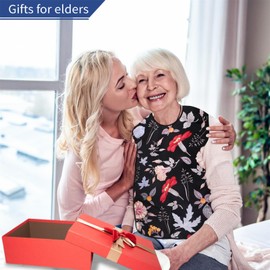 varlldibao 3 pack Adult Bibs for Women, Waterproof Adult Bibs for Elderly Women,Reusable Adult Bibs for eating with Optional Crumb Catcher, Bibs for Adults Senior Citizens Washable,Gift for Mom