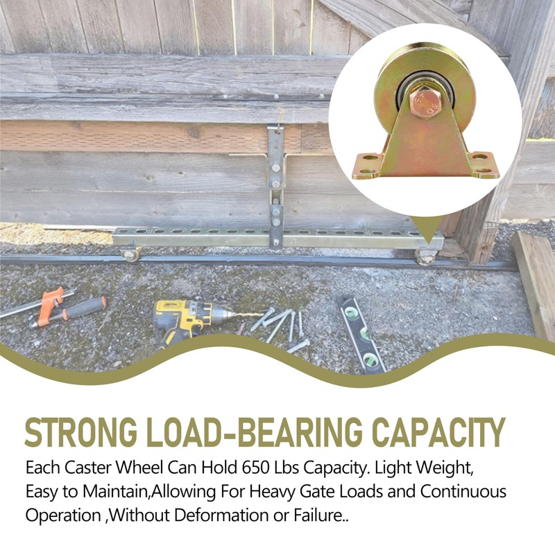 Heavy Duty 2 in V-Groove Caster Wheels for Industrial Machines