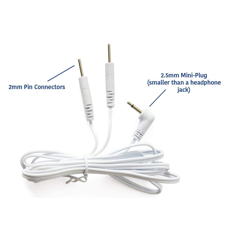 Tens Lead Wires - 2.5mm mini-plug to Two 2mm Pin
