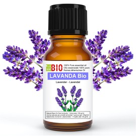 Lavanda Bio Olio essenziale 100% Puro 30 ml - Uso interno Terapeutico Alimentare Diffusori Aromaterapia Cosmetica Cucina - Laborbio