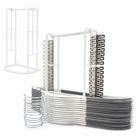 1Pack Hanger Organizer Storage Rack, Hanger Holder Organizer(White)