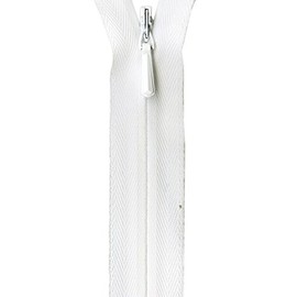 Unique Invisible Zipper 9"-White