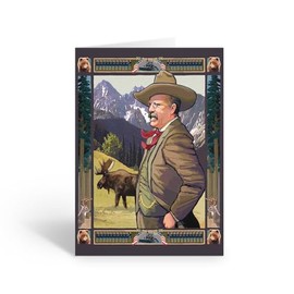 Stonehouse Collection Theodore 'Teddy' Roosevelt note card - 10 Boxed Cards & Envelopes
