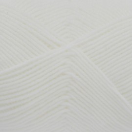 King Cole Baby Pure DK Yarn Super Soft Acrylic Mix Double Knitting Wool 100g Ball (White - 2736)