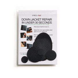 Self-Adhesive Waterproof Repair Patch Kit - 30-Second Fix for Down Jackets, Tents, Sleeping Bags, Backpacks, Outdoor and Camping Gear - Pre-Cut Nylon Ripstop Patches, Multiple Colors - Black